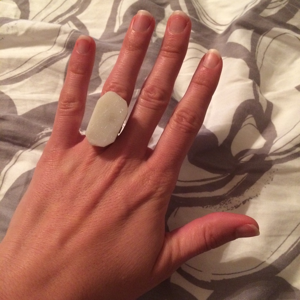 Adjustable Druzy Ring